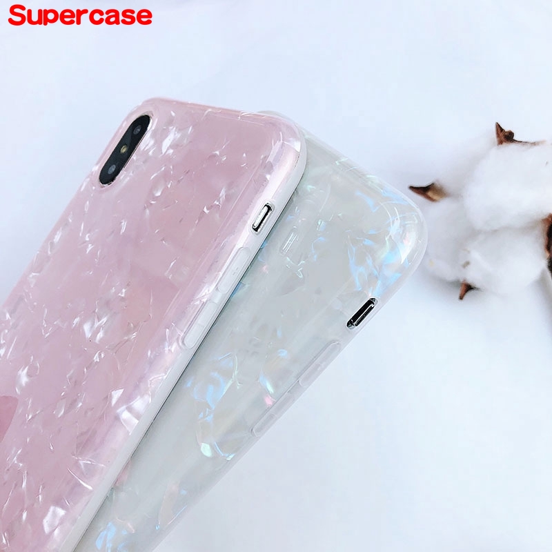 For Xiaomi Mi 10 Pro 9 8 SE Lite Redmi K30 Pro Note 7 Case Glitter Dream Shell Pattern Soft Cover