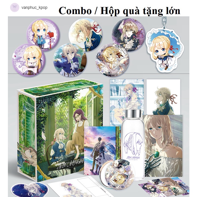 Anime: Violet Evergarden / Búp bê ký ức | Combo / Hộp quà tặng lớn (có bình nước) (sẵn)