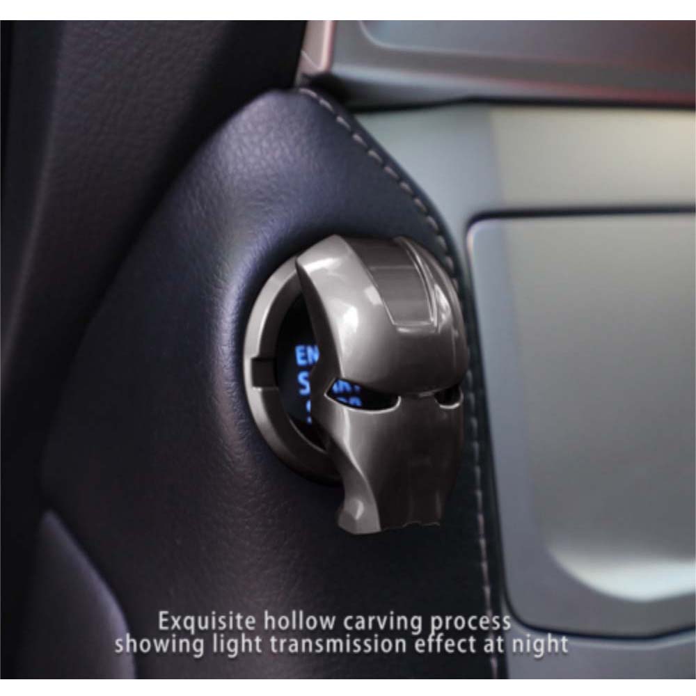 Vỏ nút nhấn khởi động ô tô hình Người sắt 3D