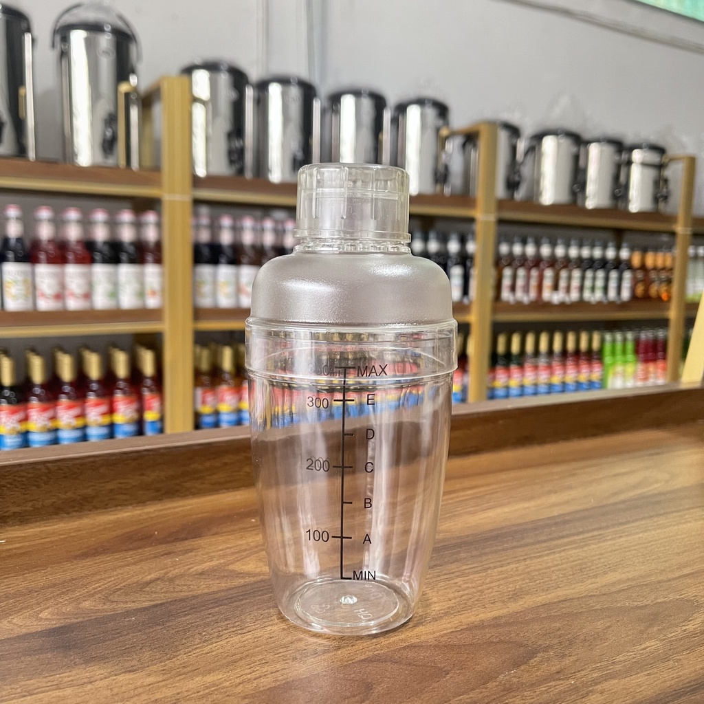 Bình Lắc Shaker Nhựa Pha Chế Cafe Cocktail  350ml-500ml-700ml