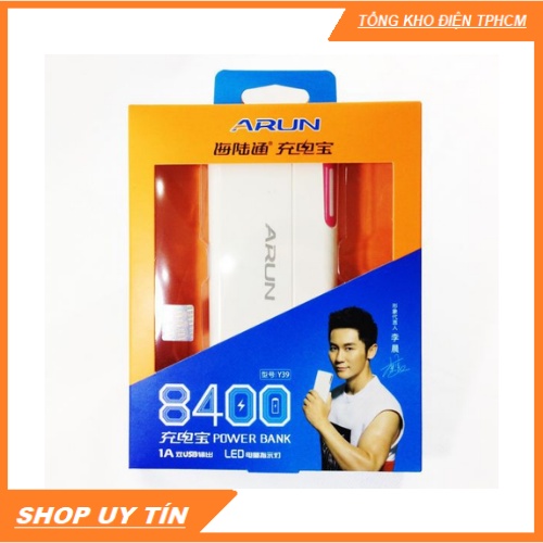 ✅ Hàng Chính Hãng✅ Pin sạc dự phòng 8400 mAh Arun Y39