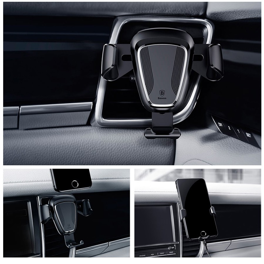 🔥Kẹp điện thoại ô tô🔥Giá kê điện thoại trên cửa gió ô tô - Baseus Gravity Car Mount | BigBuy360 - bigbuy360.vn