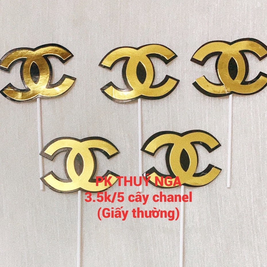 10 set cắm 5 cây CHANEl,LV màu vàng,bạc