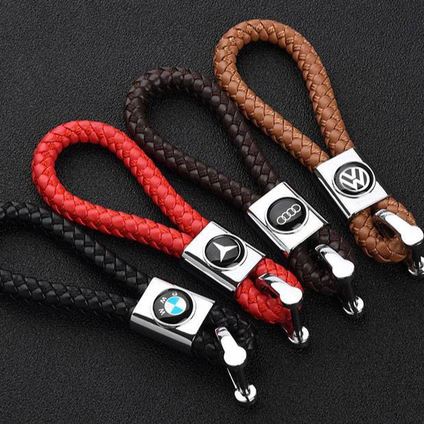 Car keychain for Honda Toyota Nissan Chevrolet Mazda Hyundai Volkswagen Benz Ford KIA key chain (with car logo)