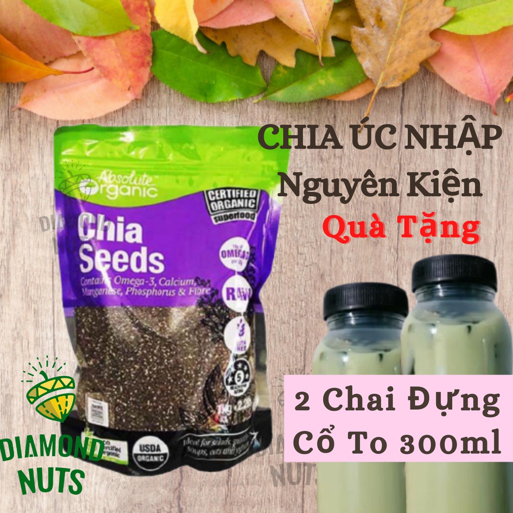 Hạt Chia Úc 1KG Absolute Organic Hữu Cơ Giảm Cân Mới nhất Chuẩn chất lượng Diamondnuts | BigBuy360 - bigbuy360.vn