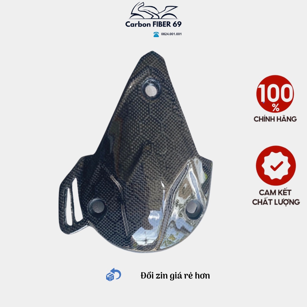 Nắp lốc nồi carbon fiber cho xe Vario Air blade Click