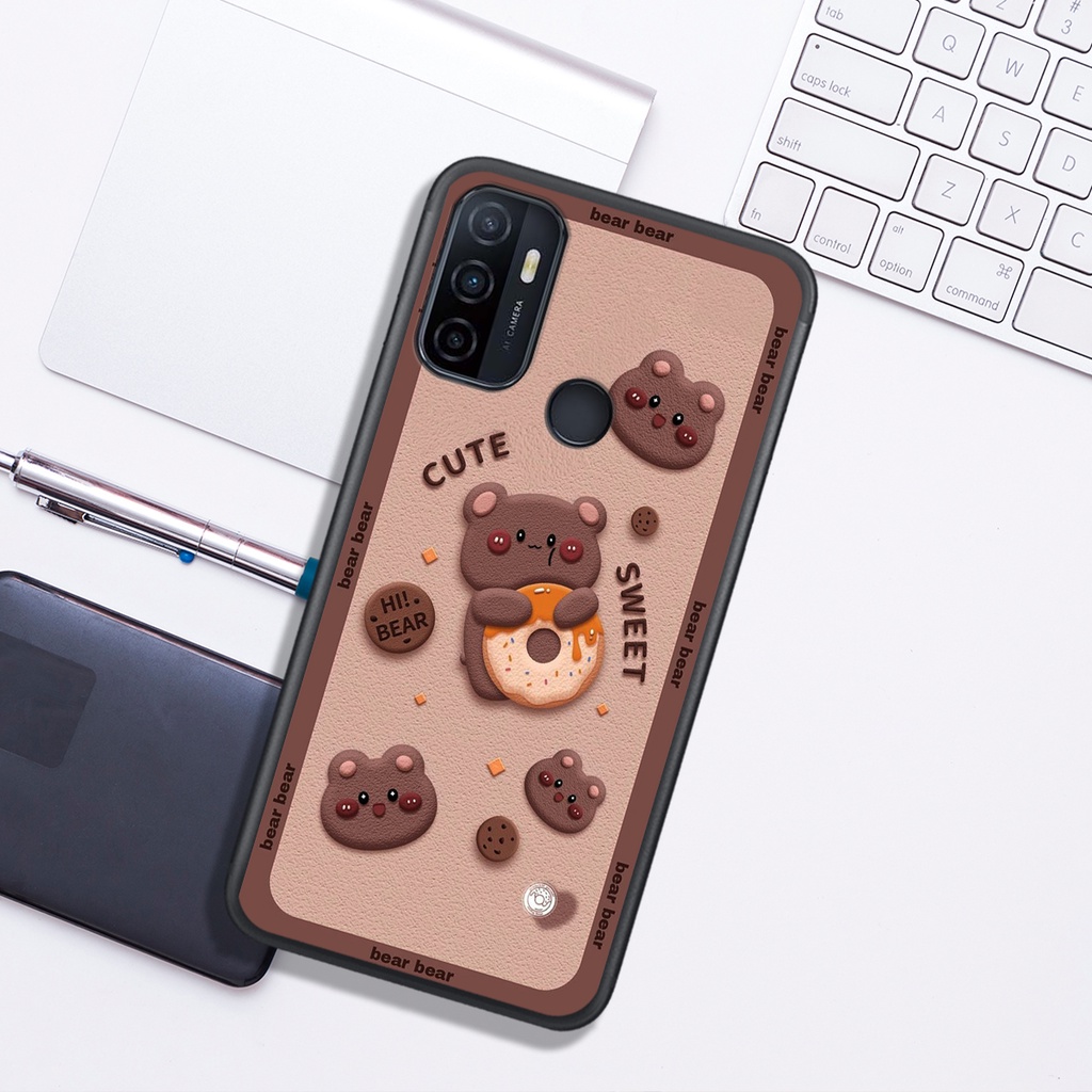 Ốp Lưng Oppo A15 - A52 - A53 - A92 , In Hình "Lovely Bear". Đẹp, Bền, Màu Sắc Bắt Mắt.