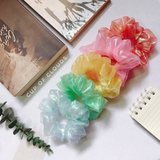 Dây buộc tóc Scrunchies hologram
