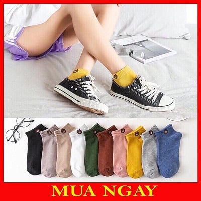(HCM) Set 10 đôi vớ gấu Brown Đủ Màu Cổ Ngắn