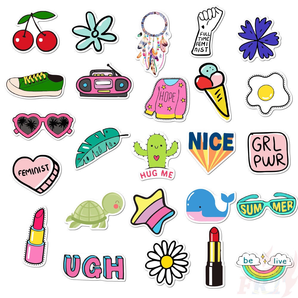 ❉ VSCO - Enjoy Sunshine Sweet Life Series 01 Stickers ❉ 50Pcs/Set Fashion Waterproof DIY Mixed Decals Doodle Stickers