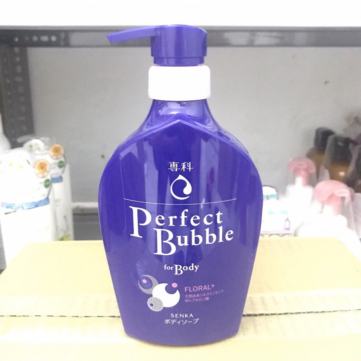 Sữa tắm dưỡng ẩm Senka Perfect Bubble for Body 500ml [Hàng Nhật Nội Địa]