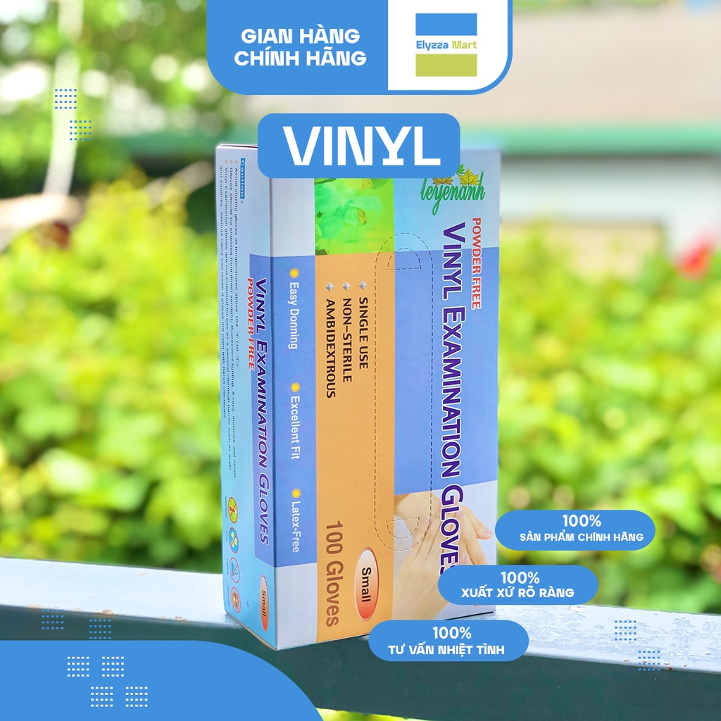 Găng Tay Y Tế Vinyl Trắng Trong Không Bột Chuyên Dùng Trong Thực Phẩm