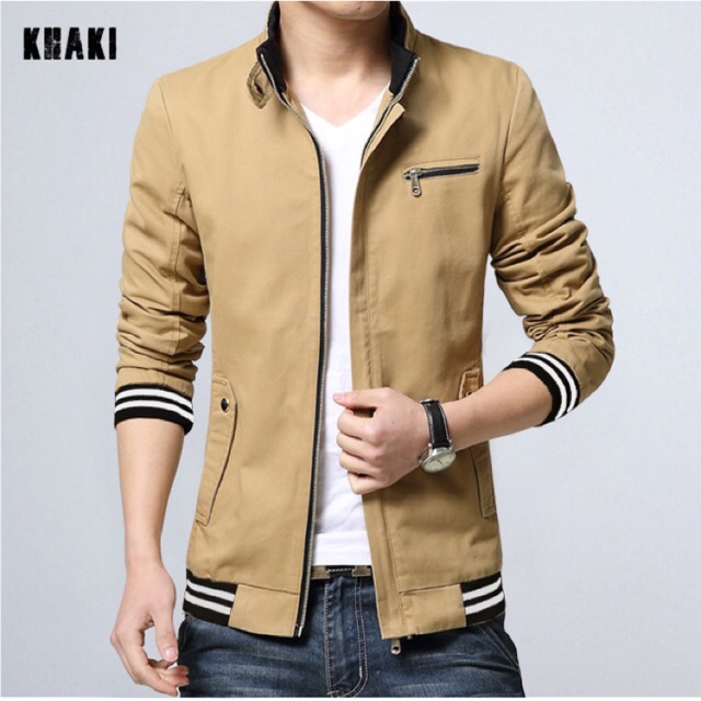 Áo khoác kaki nam có lót size M L xL