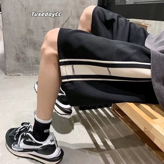 【M-3XL Quần Short Nam Plus Size Kẻ Sọc Ngang Phong Cách Hàn Quốc Quần đùi Nam Quần Nam Quần Thể Thao Nam Coolmate Quần Lửng Nam Quần Nam đẹp Quần Short Nam Big Size Quần Nam đẹp