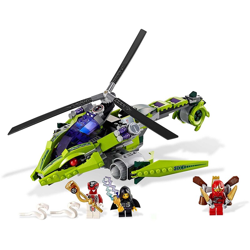 Đồ chơi lắp ráp Non Lego Ninjago Bela 9757 Season Phần 2 Xếp Mô Hình Máy Bay Rắn Minifigures Ninja Kai và Lloyd Gamardon