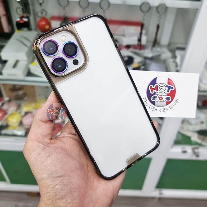 Ốp lưng kính cường lực HODA Crystal Pro IP 13 Pro Max / 13 Pro / 13 chính hãng