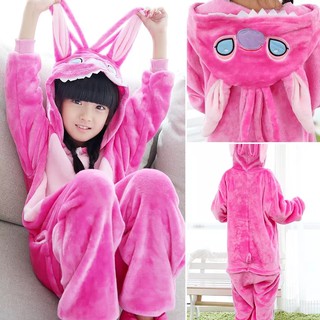 Bộ Đồ Thú Stitch Hồng Trẻ Em