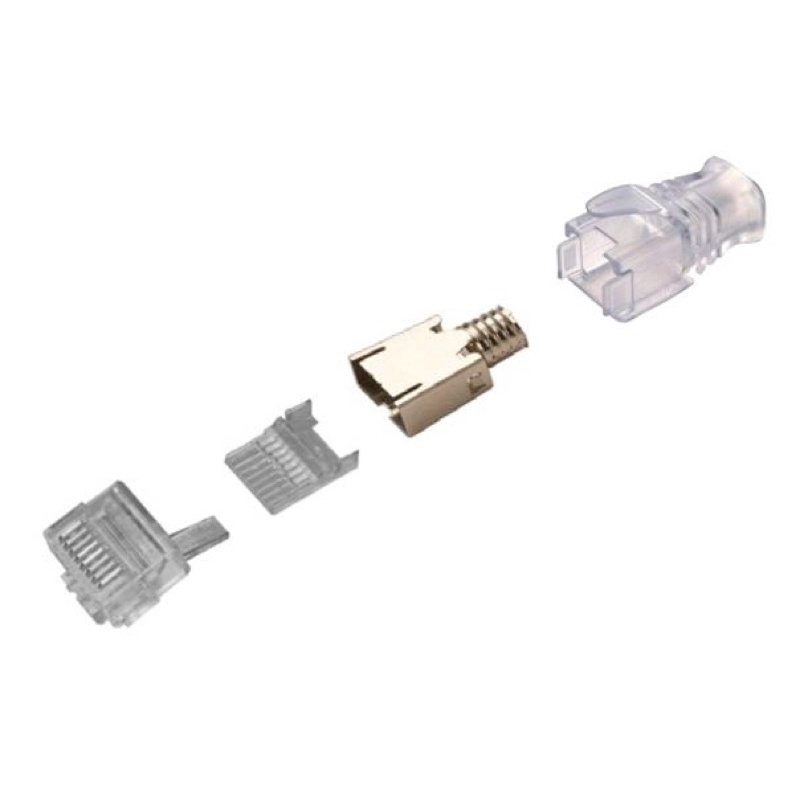Đầu bấm mạng RJ45 cho cáp Cat6/Cat6A chính hãng  AMP/Commscope 6-2111989-3 có CO, CQ