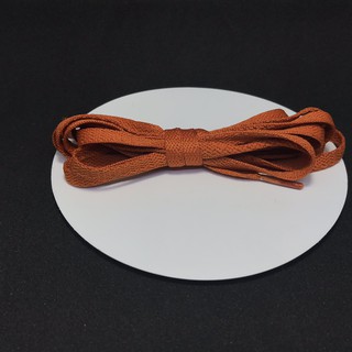 Dây giày nâu đất dẹt