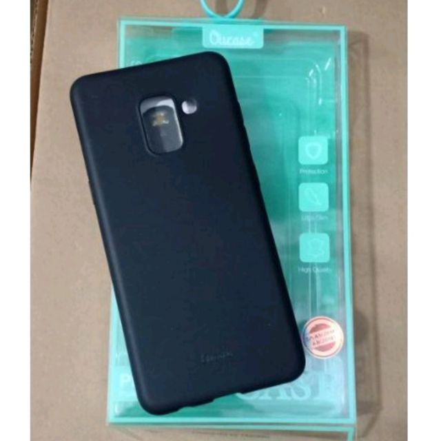 Ốp lưng silicon màu siêu mỏng hãng oucase sam sung A8 2018