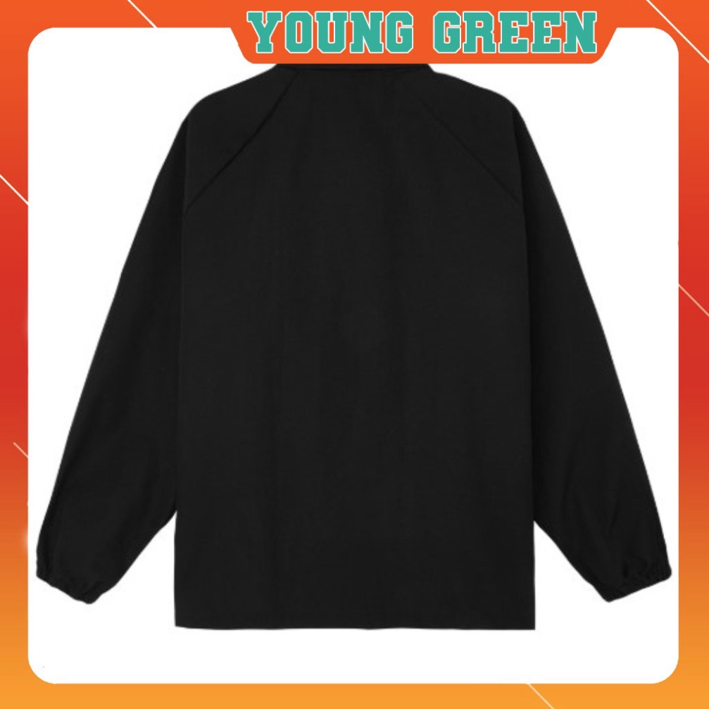 [Hà Nội] Áo Khoác Essential YOUNG GREEN màu Đen - Chất liệu vải dù [ygshop.hanoi]