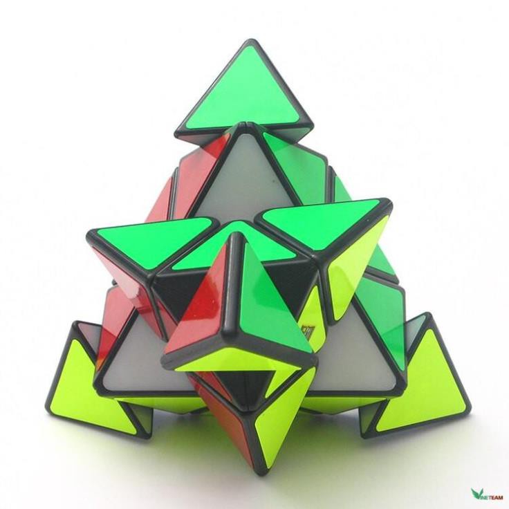 Đồ chơi Rubik MoYu MeiLong Pyraminx Sticker - Rubik Tam Giác Phát Triển IQ Hộp đen -dc2883