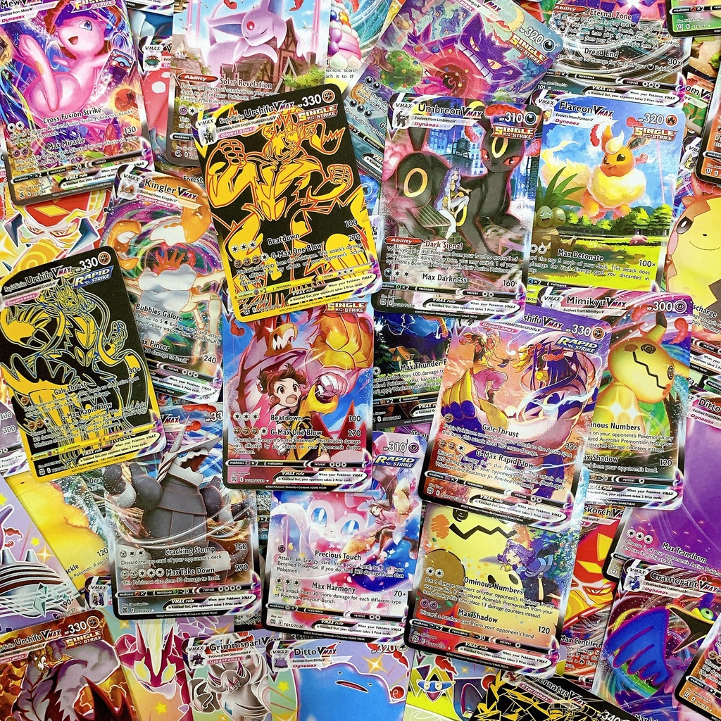 Bộ 100 thẻ BÀI IN Pokemon TCG SIÊU MẠNH CỰC HOT - Đặc biệt LẤP LÁNH