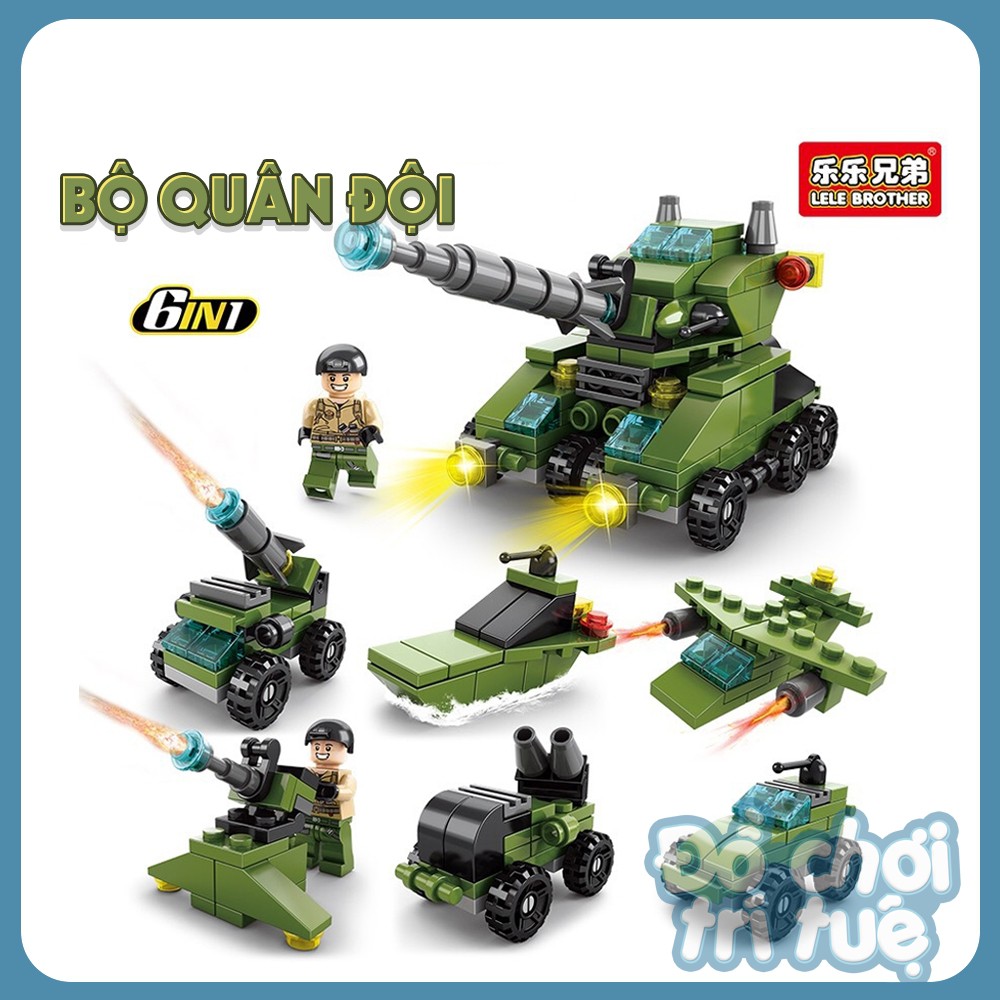 Bộ ghép hình Lego 6 trong 1 giá rẻ đề cho bé trai, bé gái - Đồ chơi trí tuệ Hà Nội