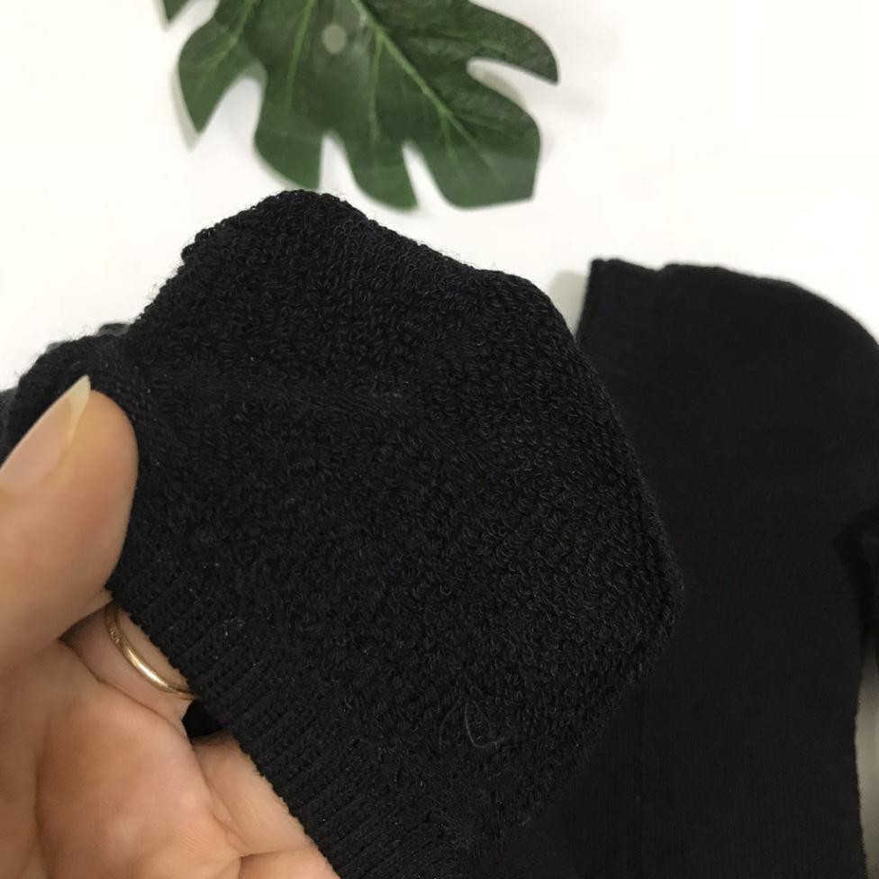 Tất/ vớ nam cổ trung có đệm chất cotton thấm hút mồ hôi, chống hôi chân. Hàng xuất Nhật