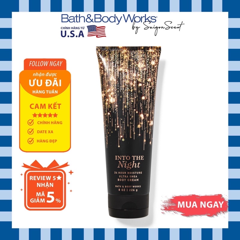 Kem dưỡng thể Bath&amp;Body Works Into The Night (226g)