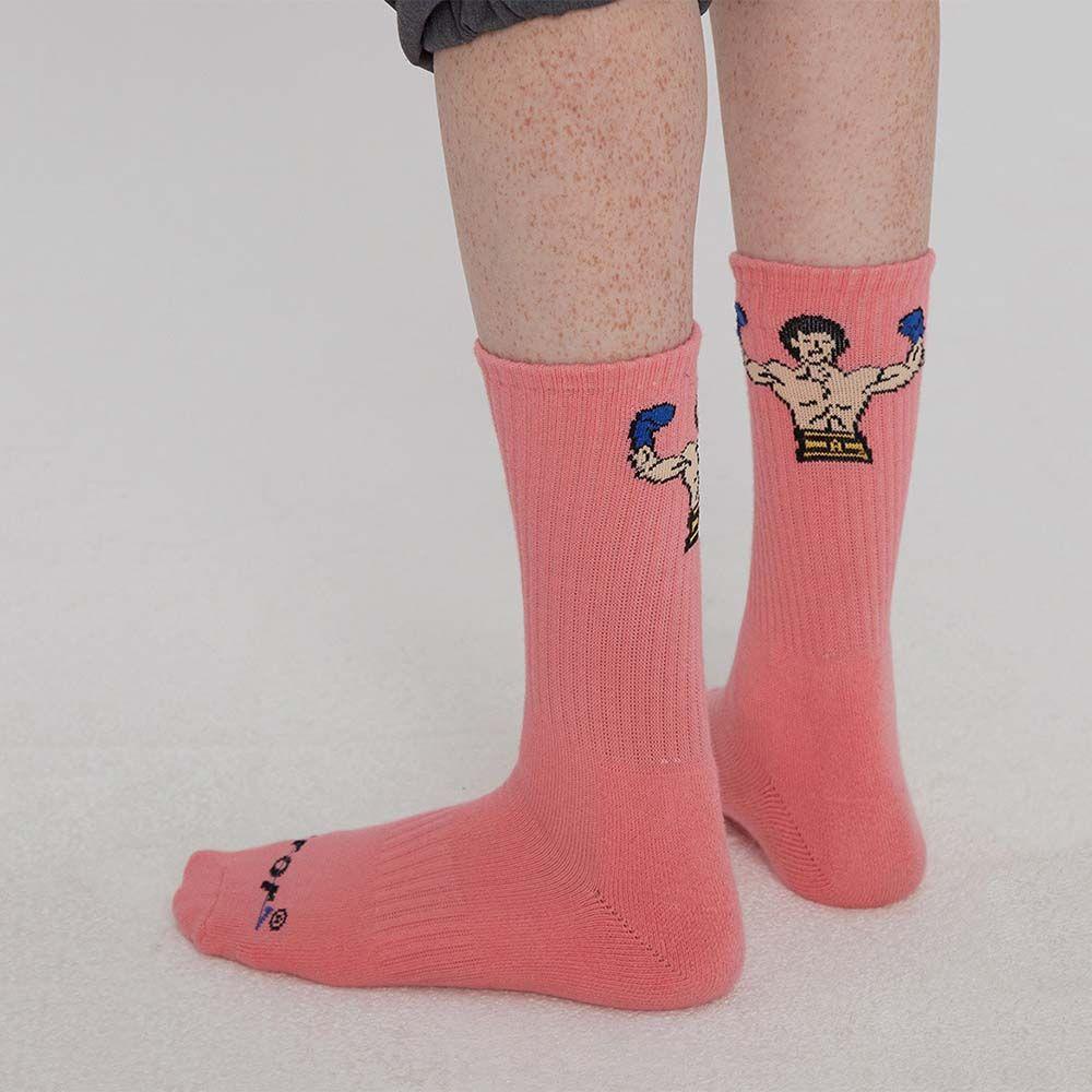 Vớ Cotton Thể Thao Họa Tiết Hoạt Hình Dễ Thương Dành Cho Cặp Đôi