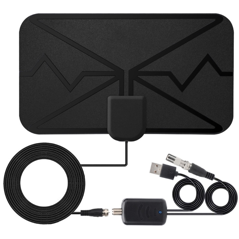 Anten TV kỹ thuật số DVB-T2 HDTV 4K 3600 dặm có bộ khuếch đại trong nhà tăng cường tín hiệu truyền hình kênh