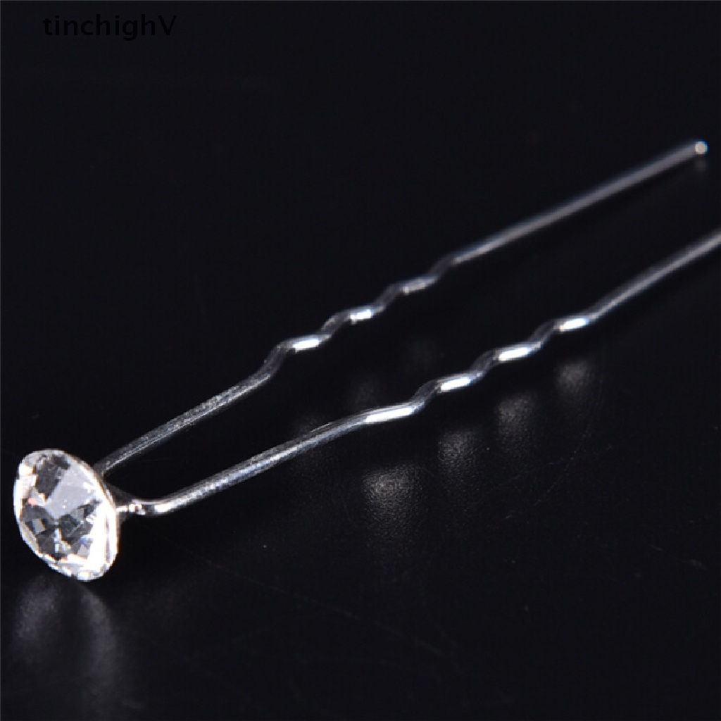 Set 20 Trâm Cài Tóc Đính Đá Pha Lê Trong Suốt Cho Cô Dâu