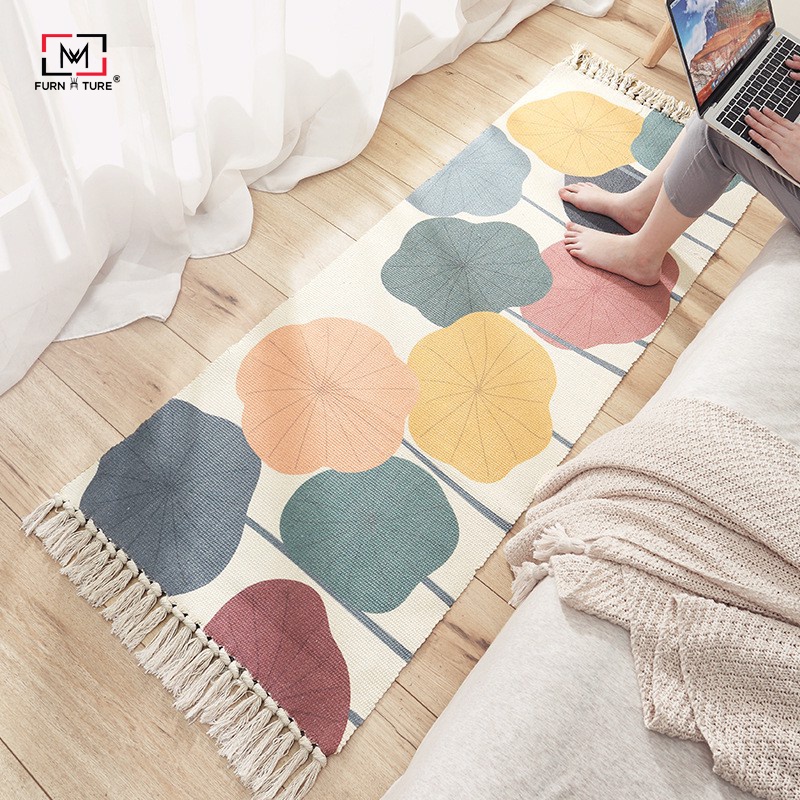 Thảm canvas trải sàn trang trí nhiều màu thương hiệu MW FURNITURE