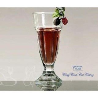 Bộ 6 ly cốc sinh tố thủy tinh ngấn đẹp Deli 385ml