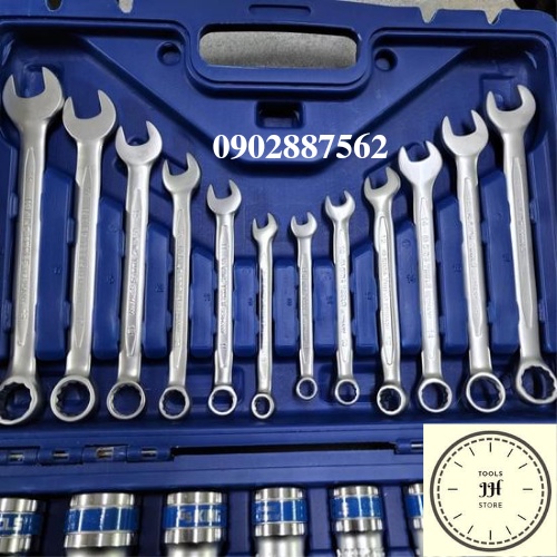 bộ tuýp và cờ lê vòng miệng 37 chi tiết Kingtools hàng tiêu chuẩn đức