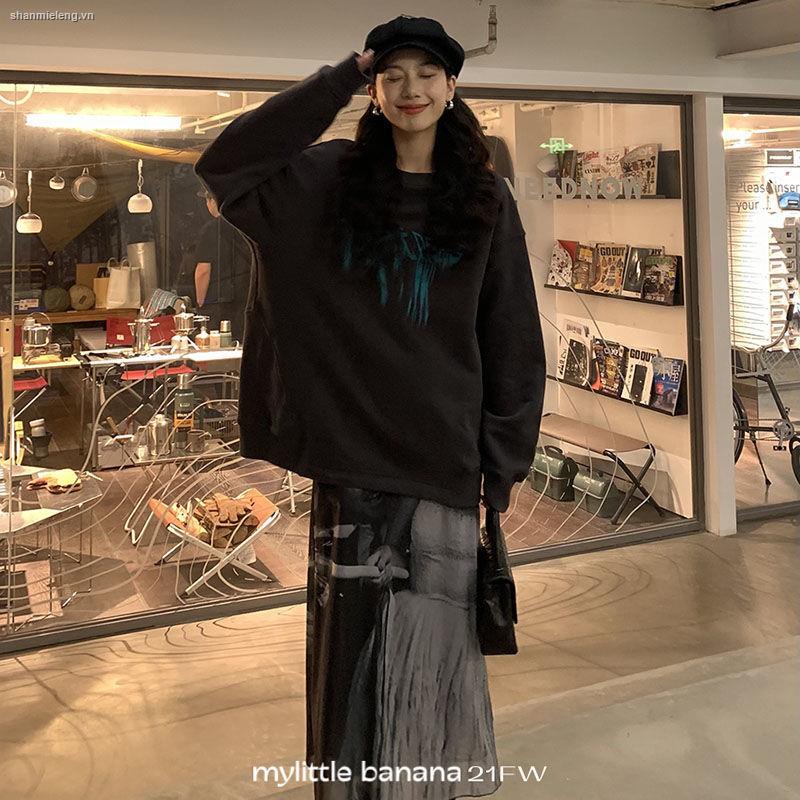 Đầm hai dây in họa tiết phong cách Hàn Quốc cổ điển thời trang mùa thu sành điệu cho nữ