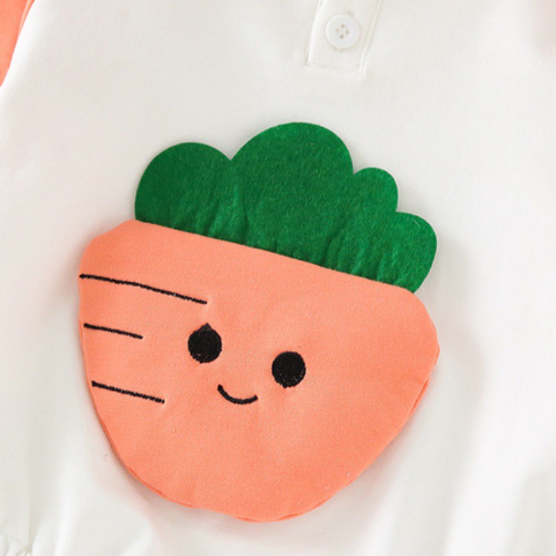 Áo Liền Quần Tay Dài Có Nón Dễ Thương Dành Cho Bé