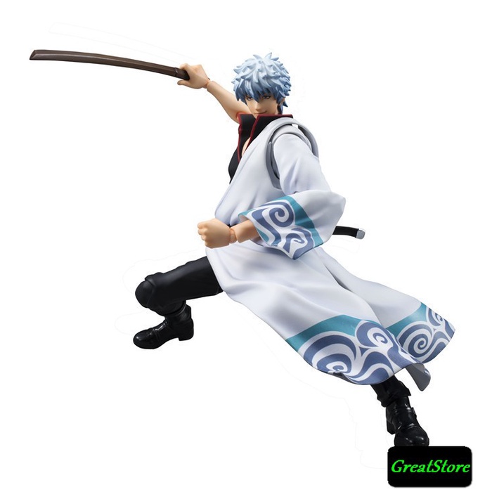 ( CHẤT, HÀNG CÓ SẴN ) MÔ HÌNH NHÂN VẬT Sakata Gintoki trong Gintama ( Ngân Hồn ) FIGMA FIGURE cử động được