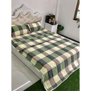 Bộ chăn ga gối cotton đũi