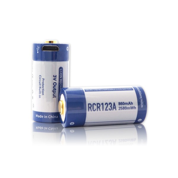 [P74] Pin sạc Keeppower P1634U1 RCR123A 16340 3V 860mAh USB
