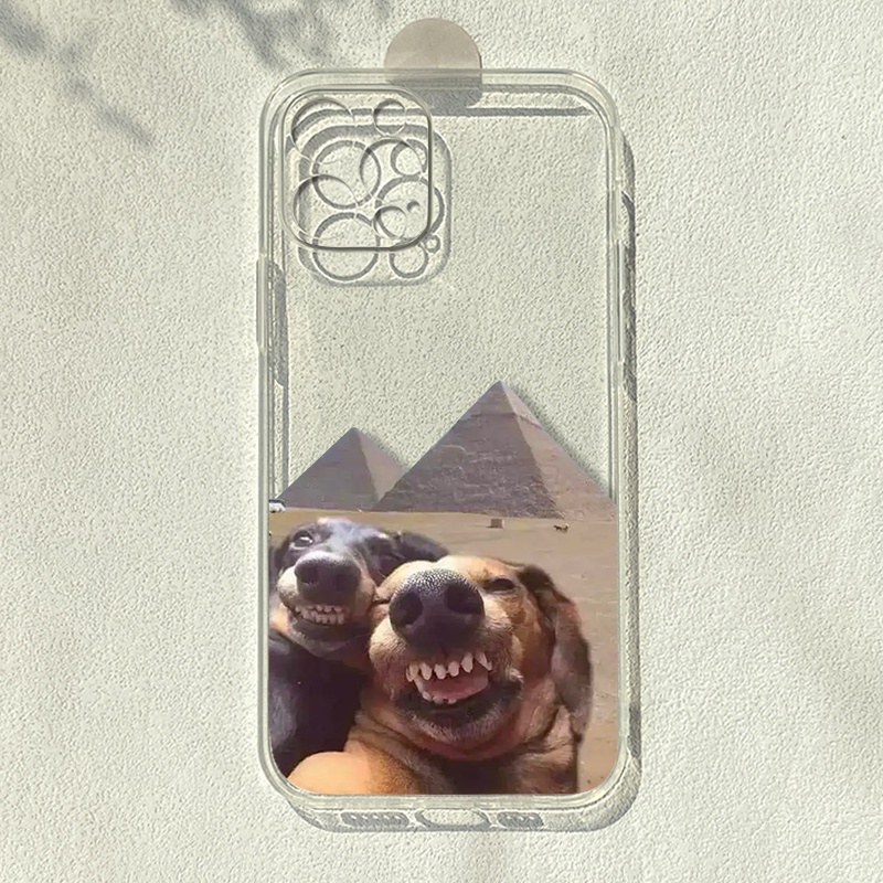 Ốp lưng iphone trong suốt in hình chó hề tháp hy lạp mềm đẹp cho iphone xr/xsmax/6/7/11pro/12promax/x/8/se2020/14/14pro