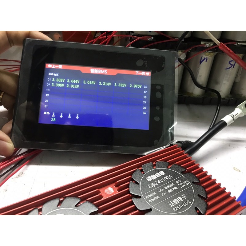 Mạch BMS DALY 48V/60V/72V bảo vệ pin sắt, lipol, kết nối điện thoại