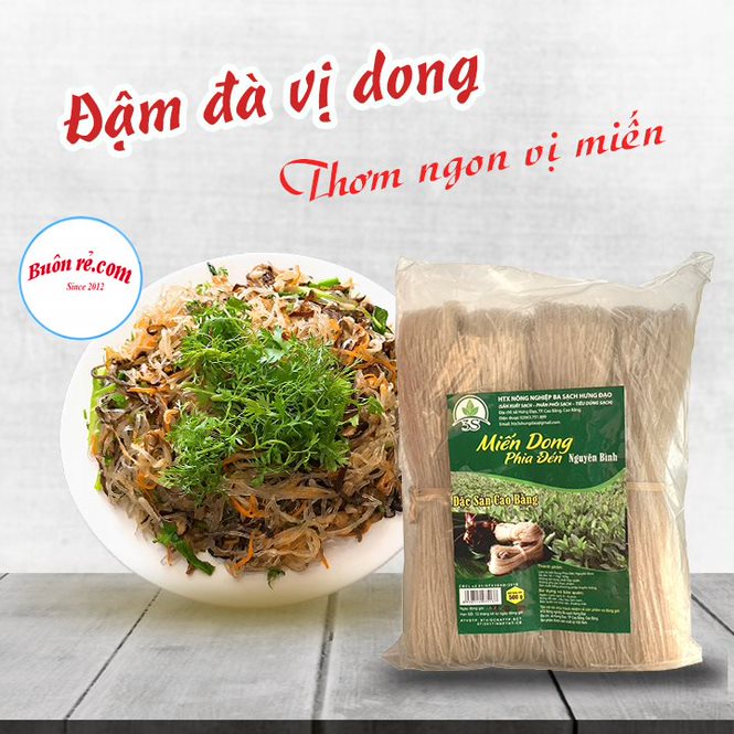 (1KG) Miến dong Phia Đén Cao Bằng sợi dai giòn, không hóa chất - Đặc sản Cao Bằng 00015