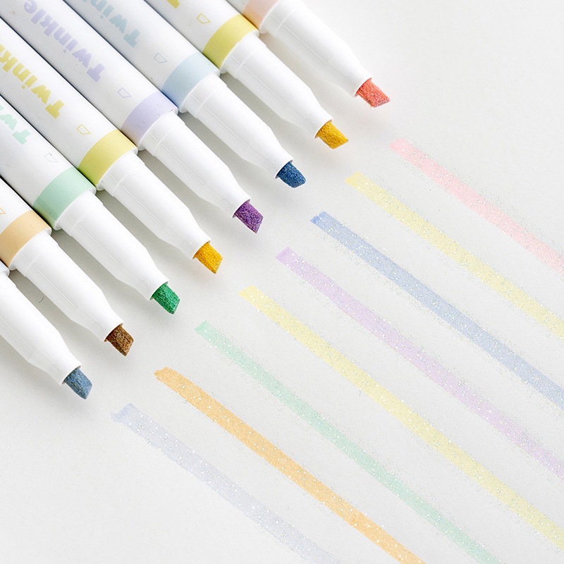 Bảng Phấn Bắt Sáng Hai Đầu 4 Màu Pastel Lấp Lánh MOHAMM