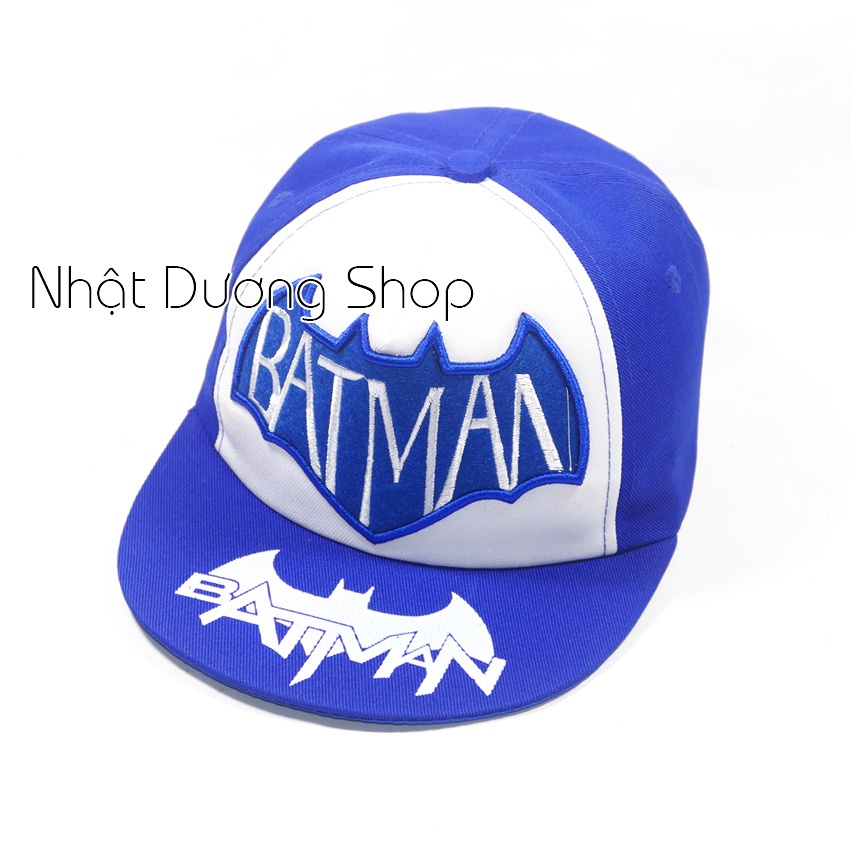 Nón hiphop BATMAN nhí cho trẻ em - Chất liệu vải Sam sung&amp; Cotton cao cấp tạo cảm giác êm ái cho bé
