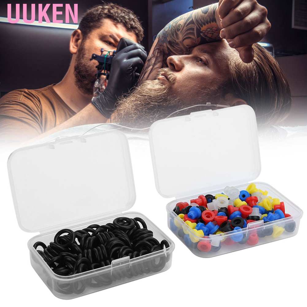 Bộ phụ kiện bằng silicon cho máy xăm chuyên nghiệp