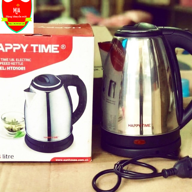 Ấm đun siêu tốc Happy time 1L8, Ấm điện đun nước