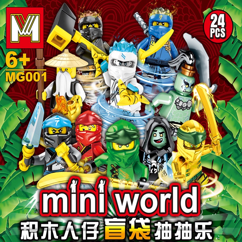 Đồ chơi mô hình nhân vật Minecraft Ninja Avengers tùy chọn