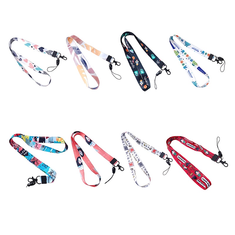 Dây Đeo Cổ Gắn Điện Thoại Họa Tiết Hoạt Hình Bằng Kim Loại Chống Thất Lạc